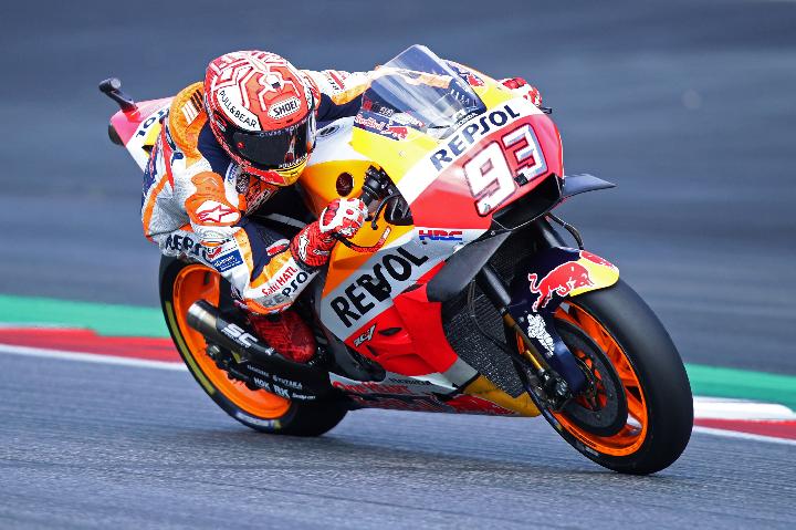 Pembalap MotoGP dari tim Repsol Honda Marc Marquez. REUTERS/Lisi Niesner