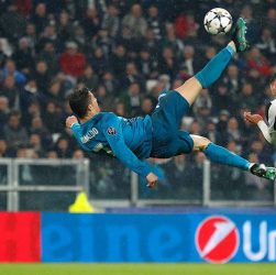 Ronaldo Overhead Kick Become The Best Goal In UEFA 2018